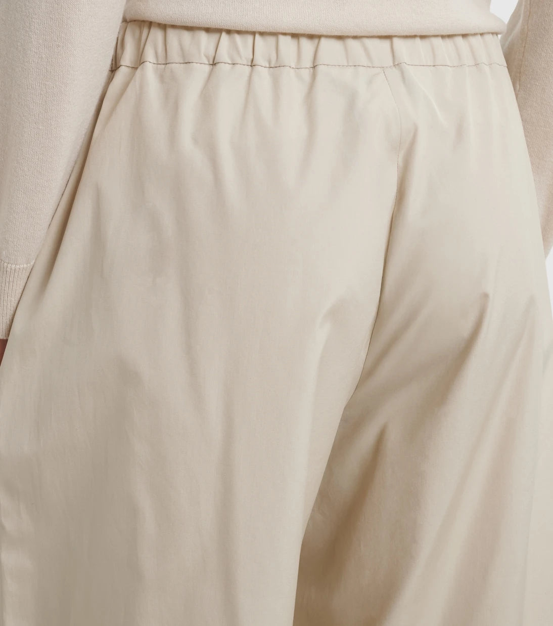'S Max Mara - Cotton poplin wide-leg pants