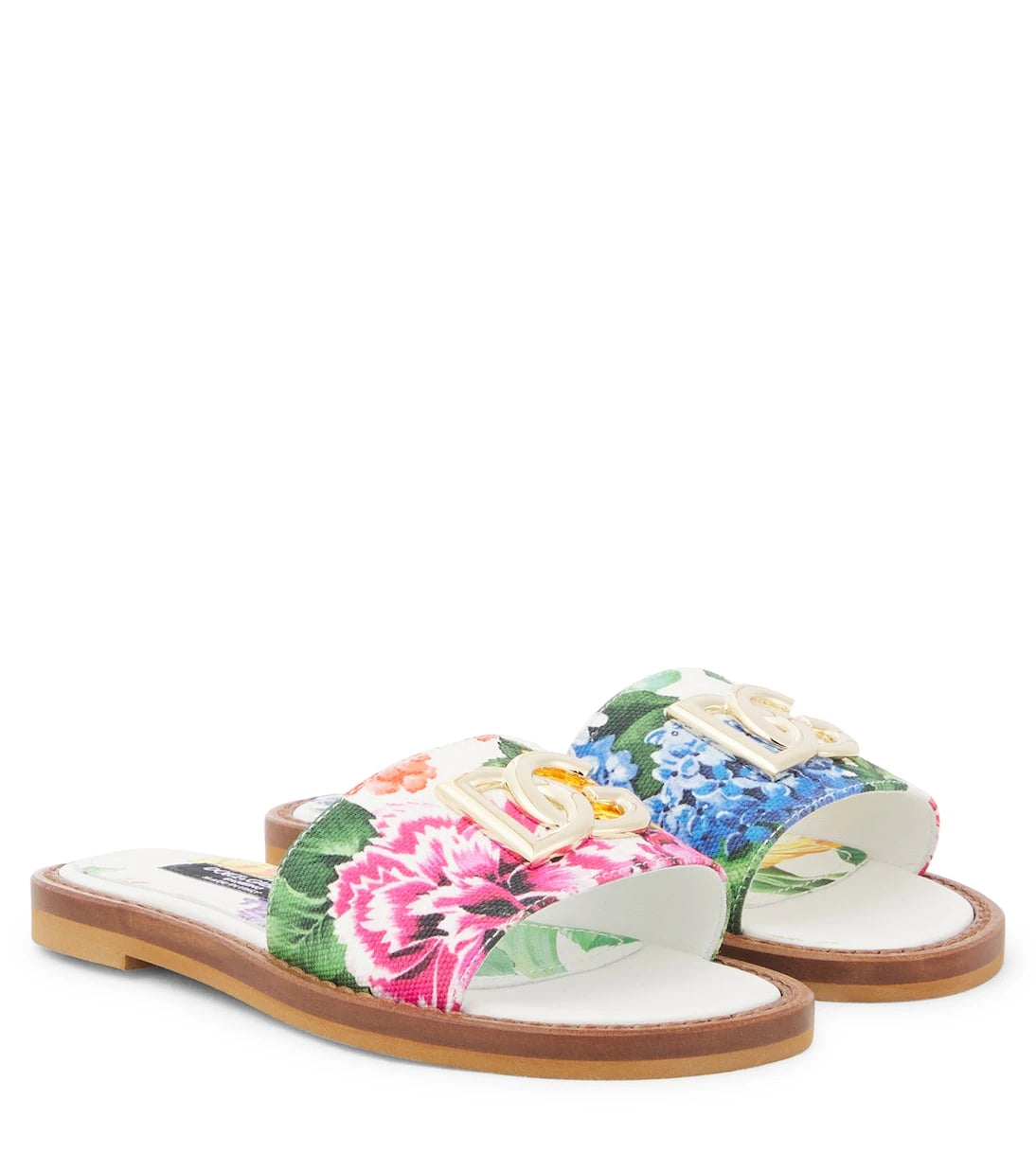 Dolce&Gabbana Kids - Floral canvas sandals