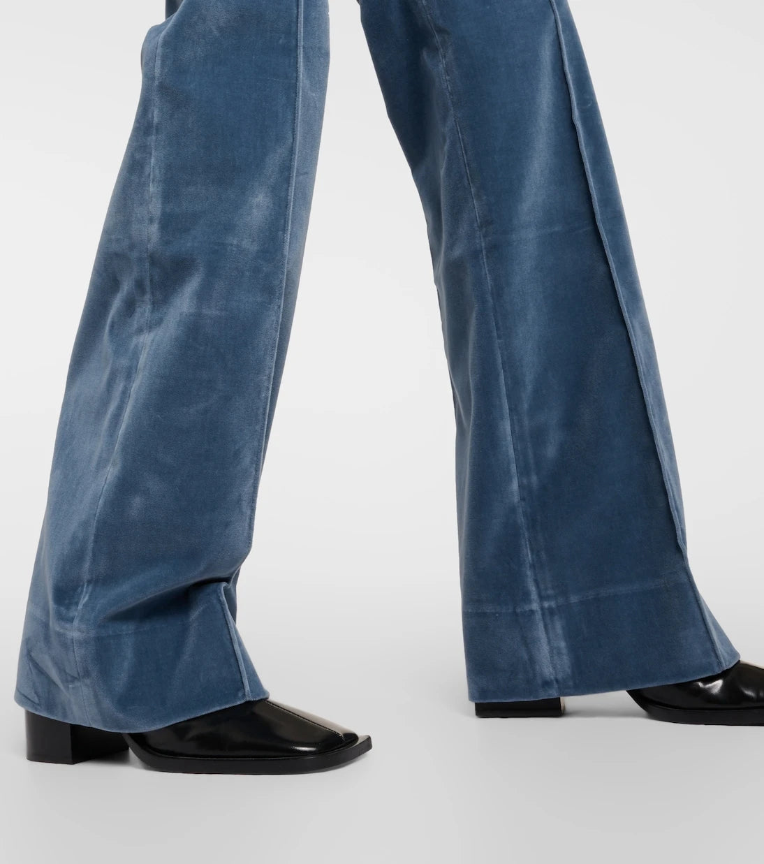 Frame - The Slim Stacked velvet pants