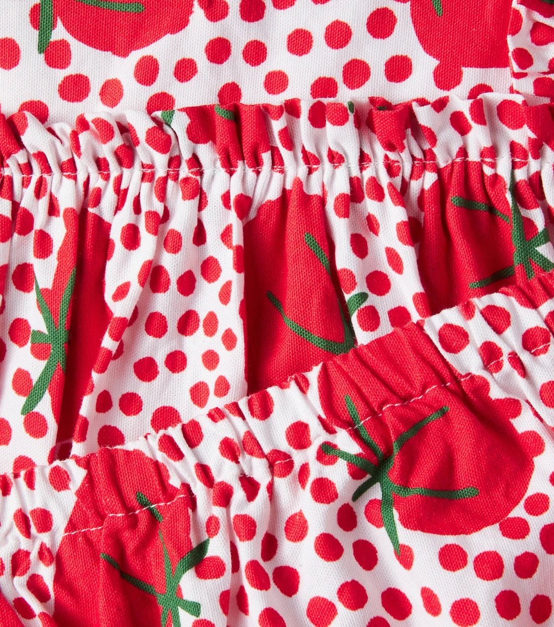 Fábula - Baby printed cotton dress and bloomers set
