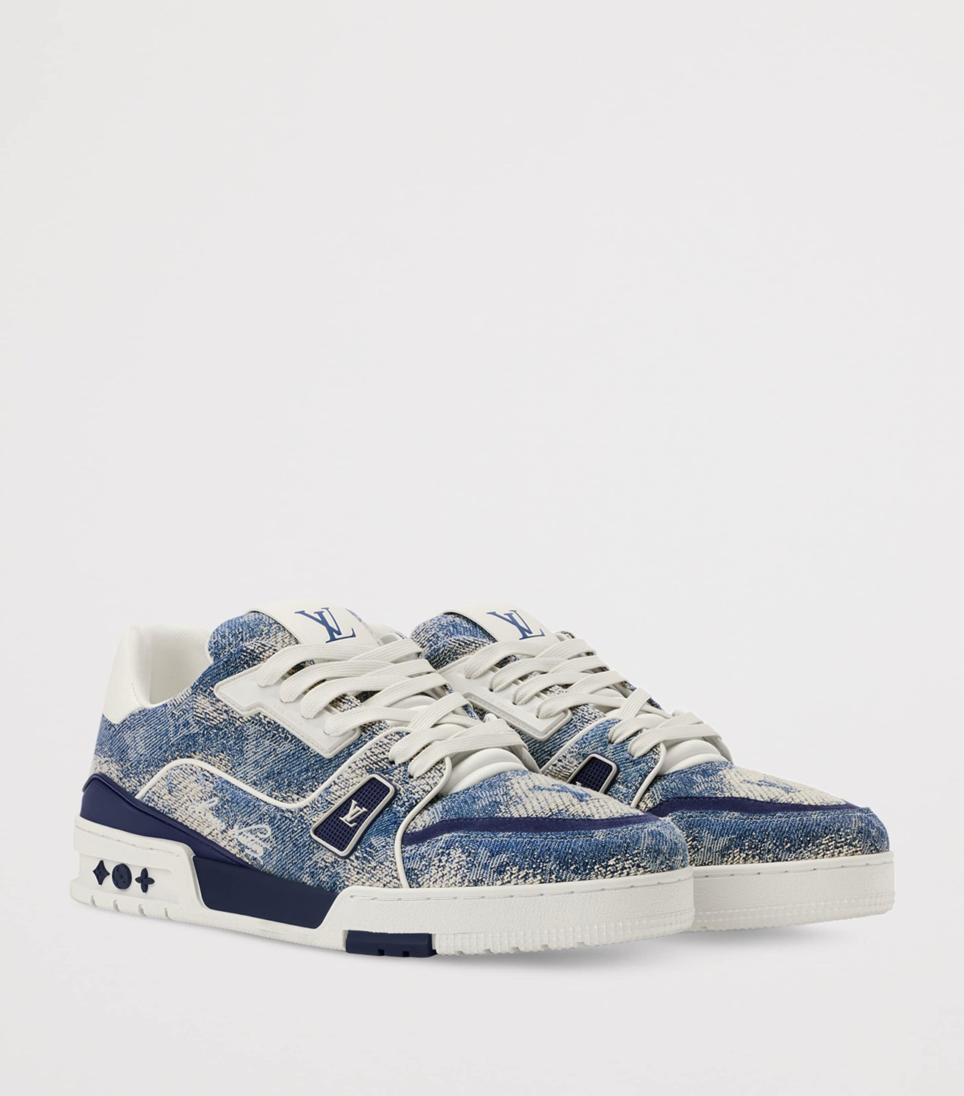 Denim LV Low-Top Sneakers BLUE