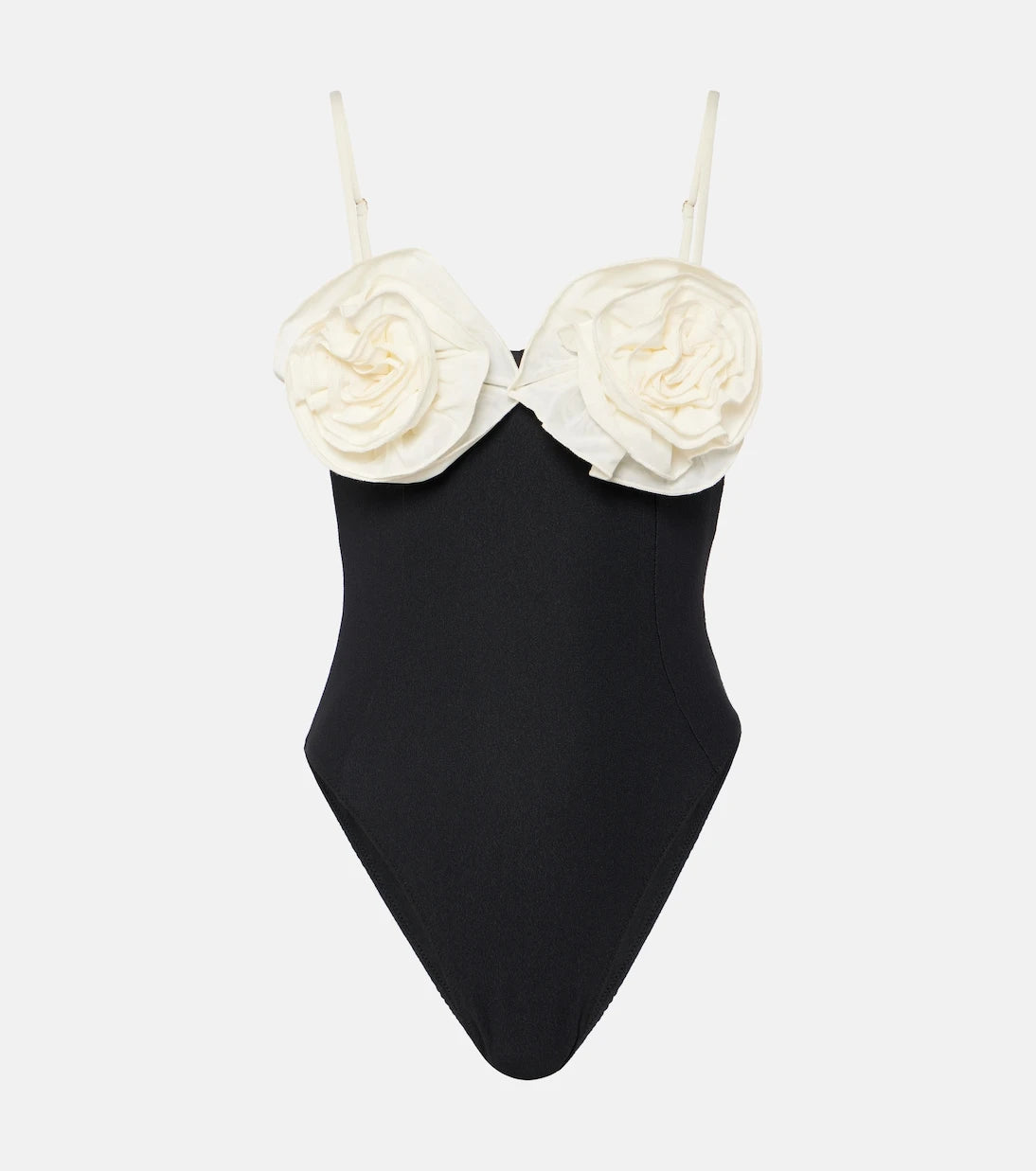 Same - Floral-appliqué high-rise swimsuit