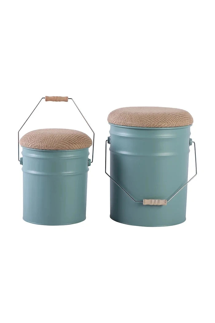 Leitmotiv Buckets Depolama Alanlı Tabure 39 x 31 cm (2 adet)