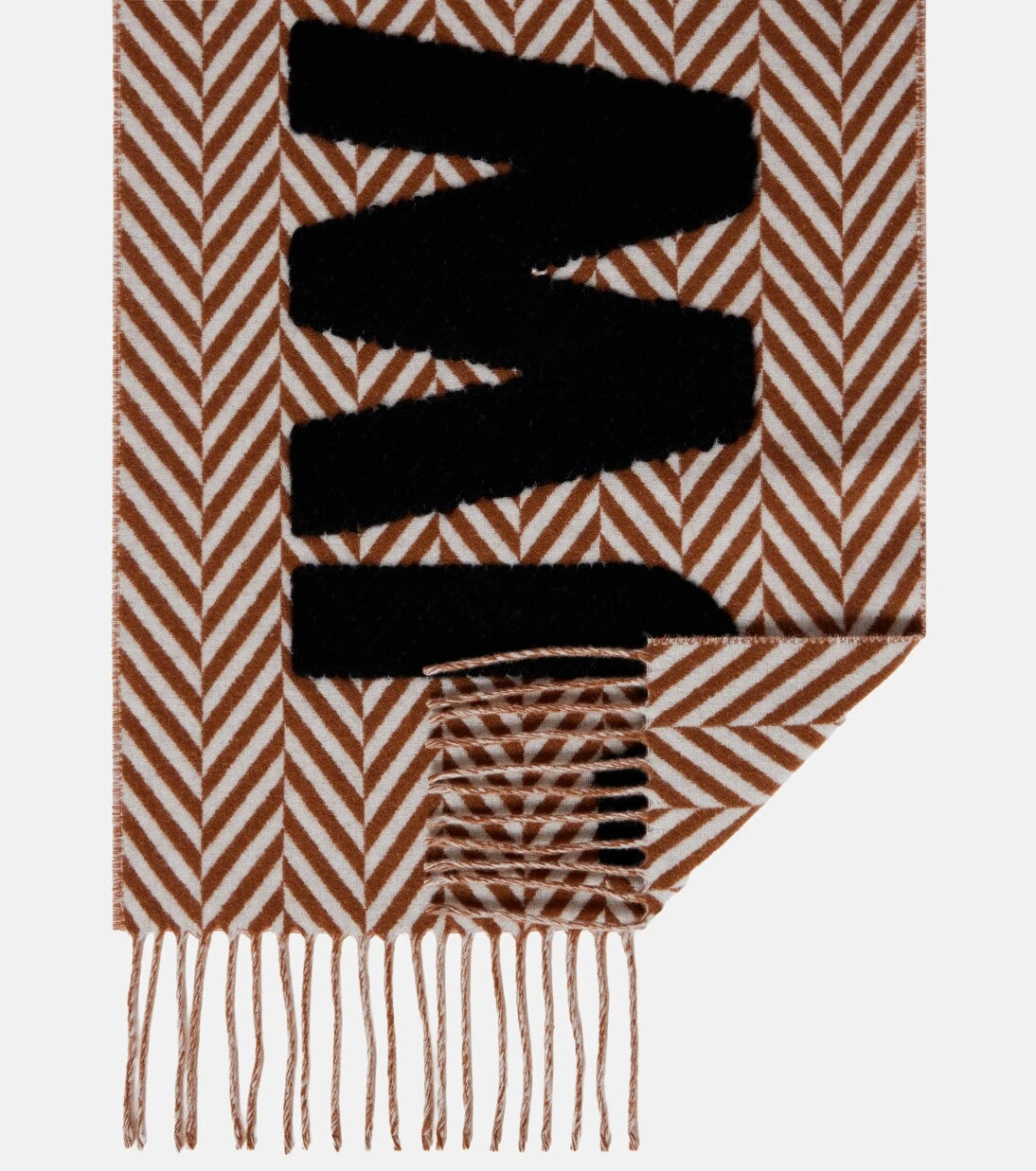 JW Anderson - Logolu yün ve alpaka karışımı atkı