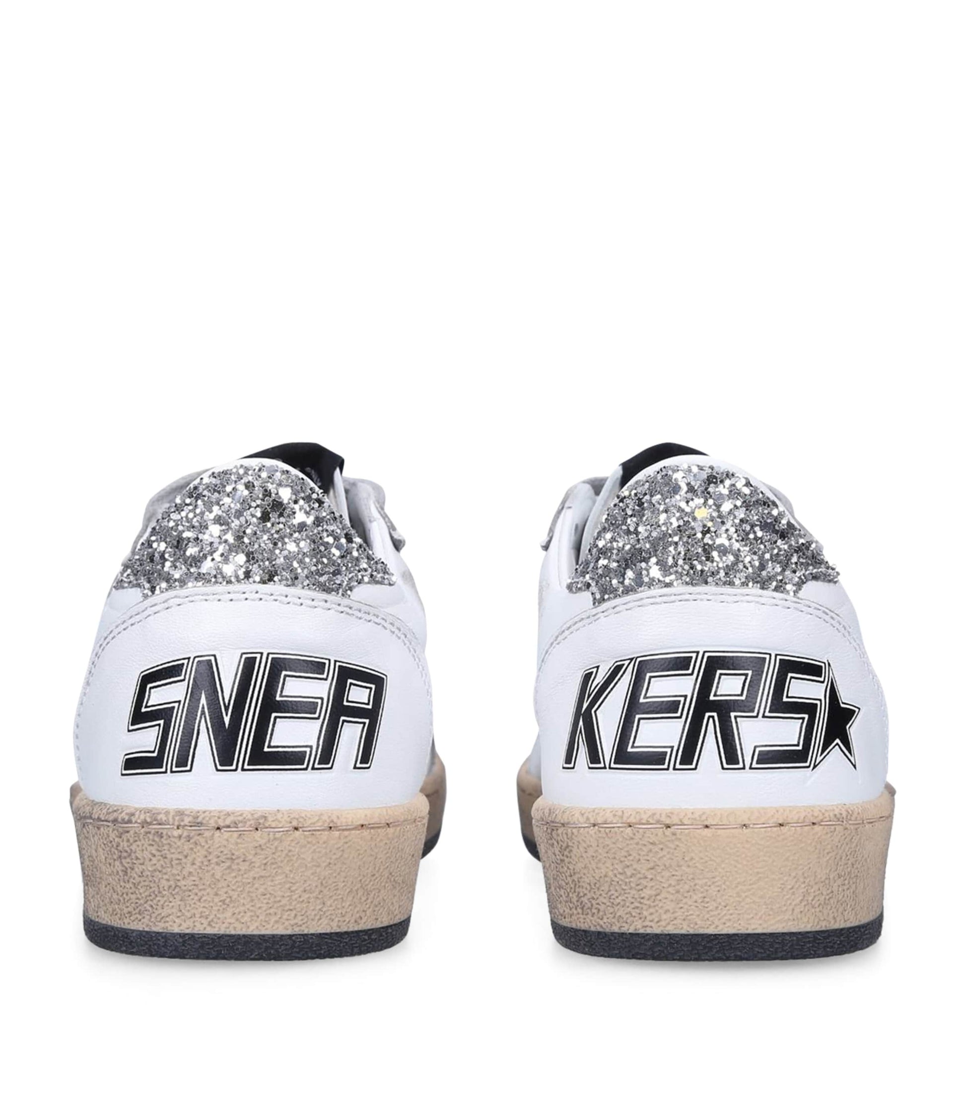 White Leather Ball Star Sneakers