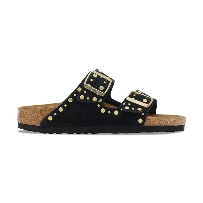 Велурени чехли Birkenstock Arizona Rivet