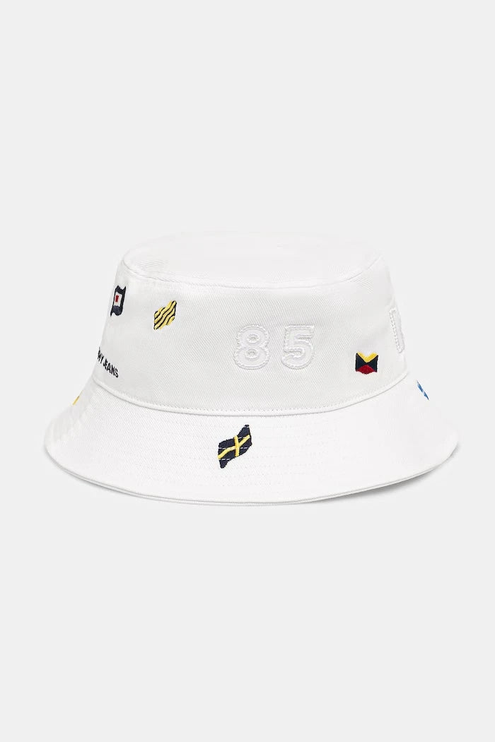 Tommy Jeans erkek pamuk bucket şapka