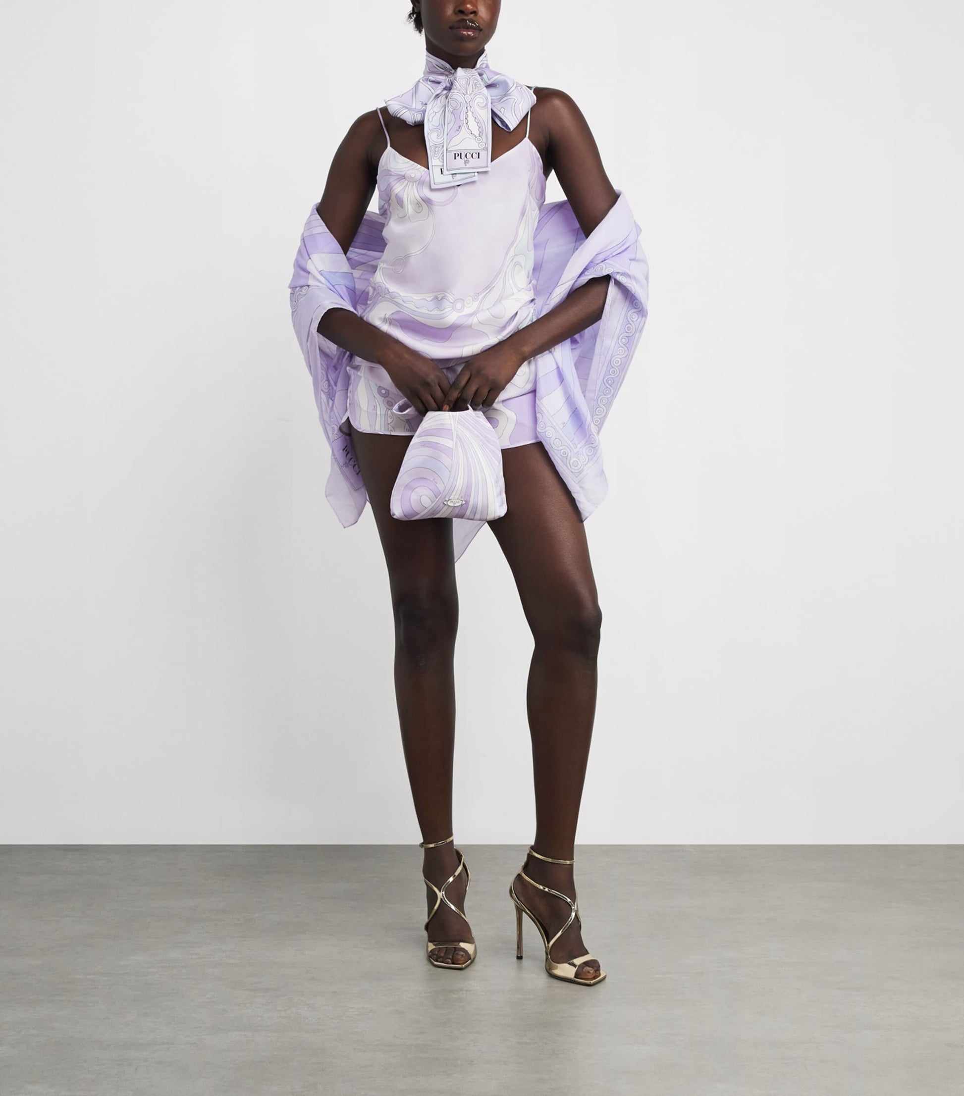 Purple Silk Orchidee Cami Top