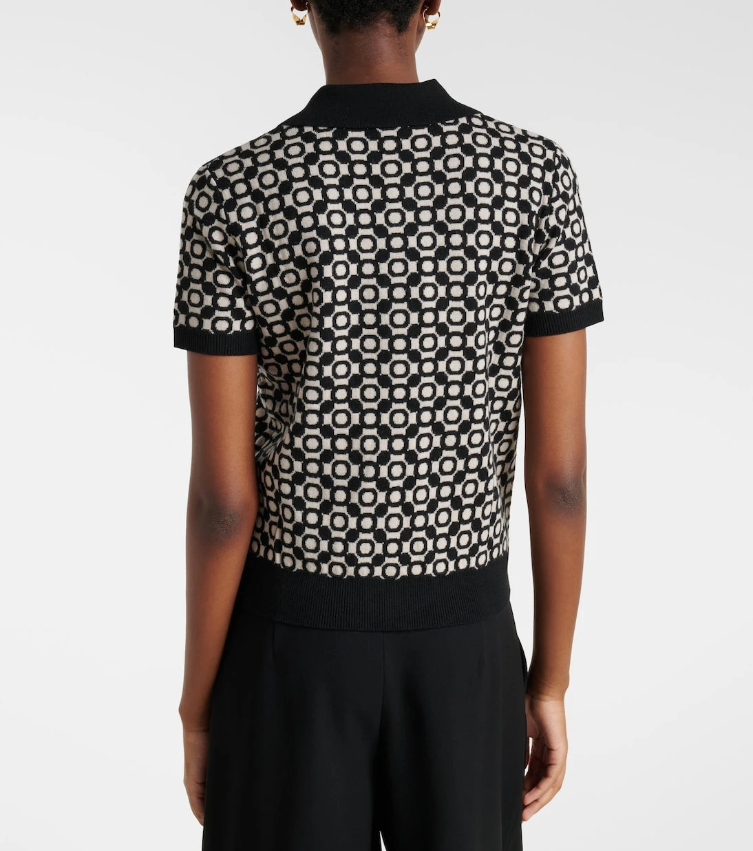 'S Max Mara - Medera wool jacquard polo sweater