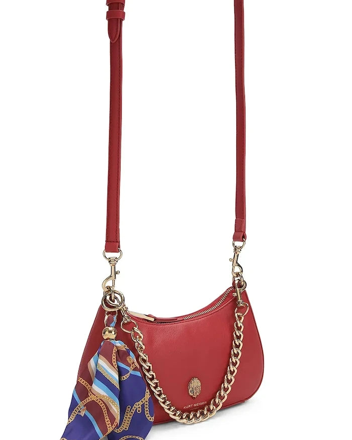 Kurt Geiger London чанта crossbody дамска от кожа SLOANE HOBO
