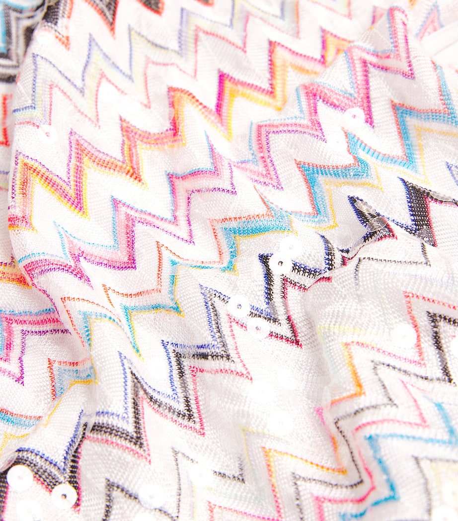 Missoni Multi Zigzag Plunge-Neck Swimsuit