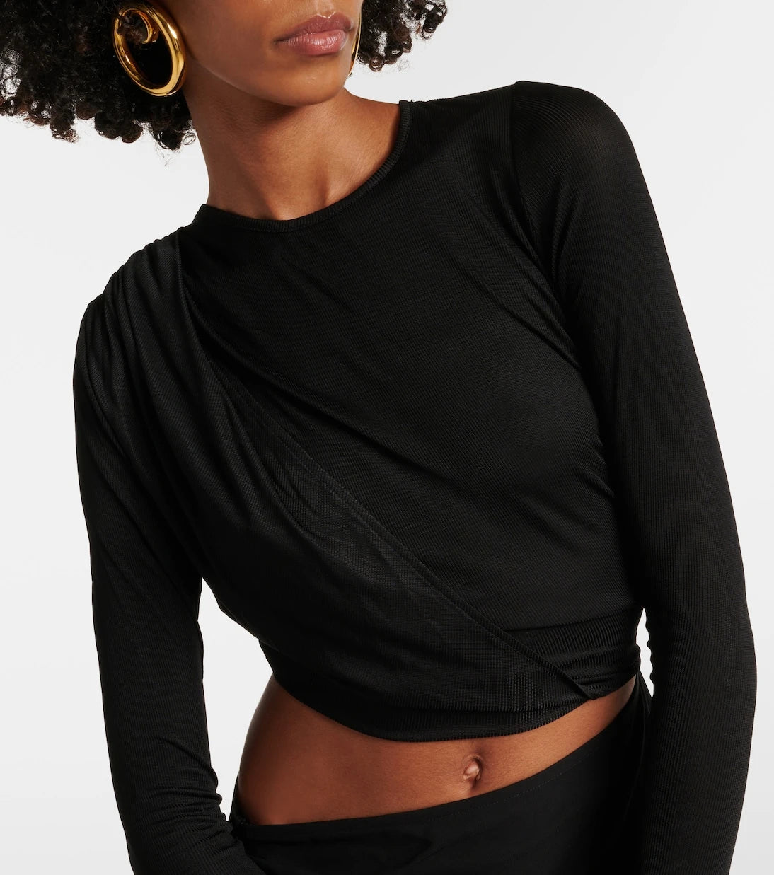 Christopher Esber - Ribbed Twist draped minidress