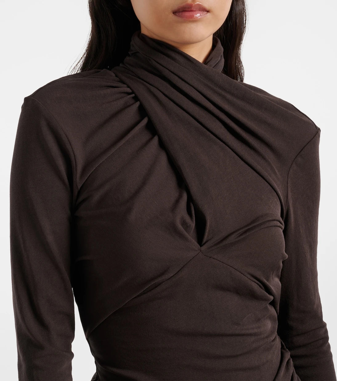 Entire Studios - Gres draped cotton-blend top