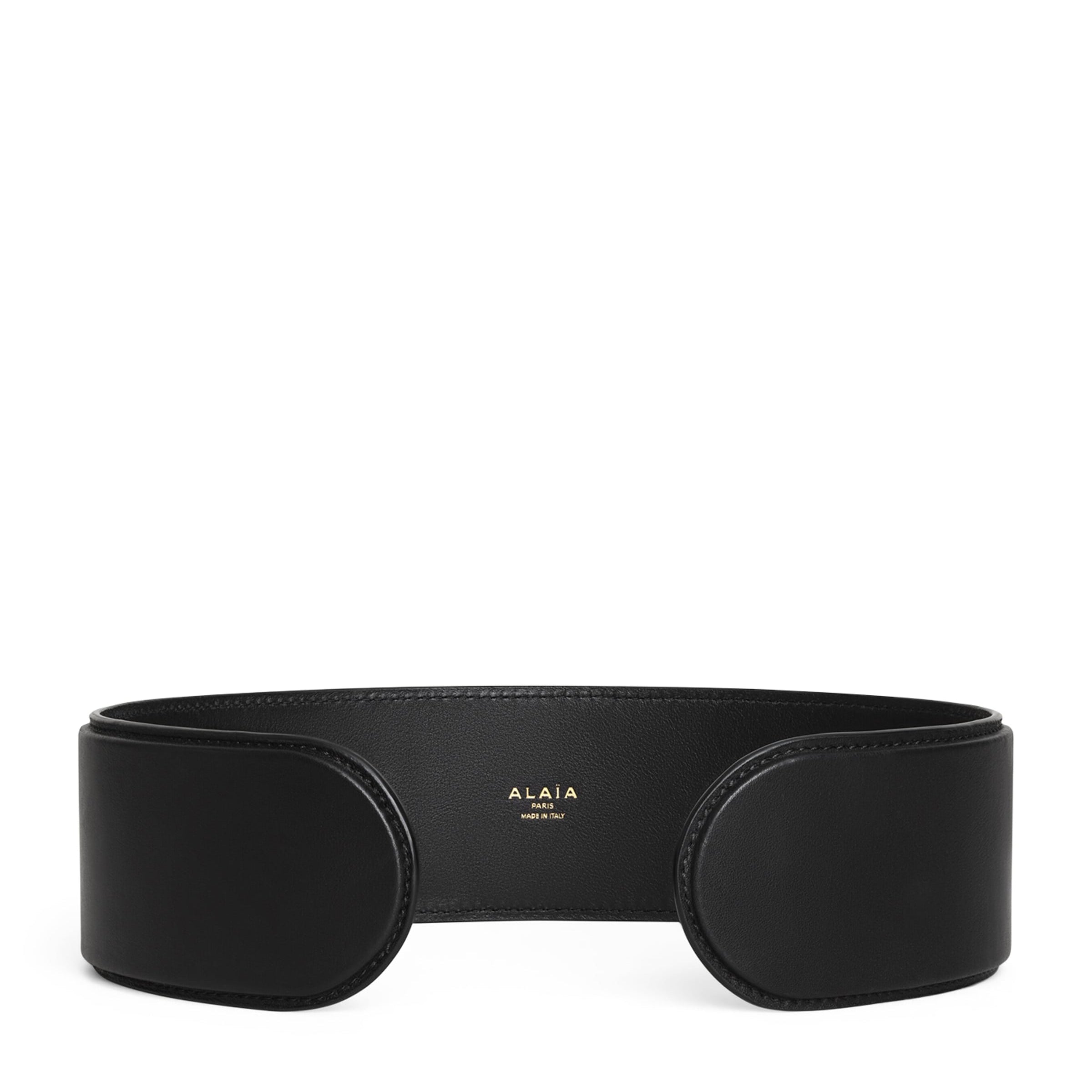 Black Large Leather Belt