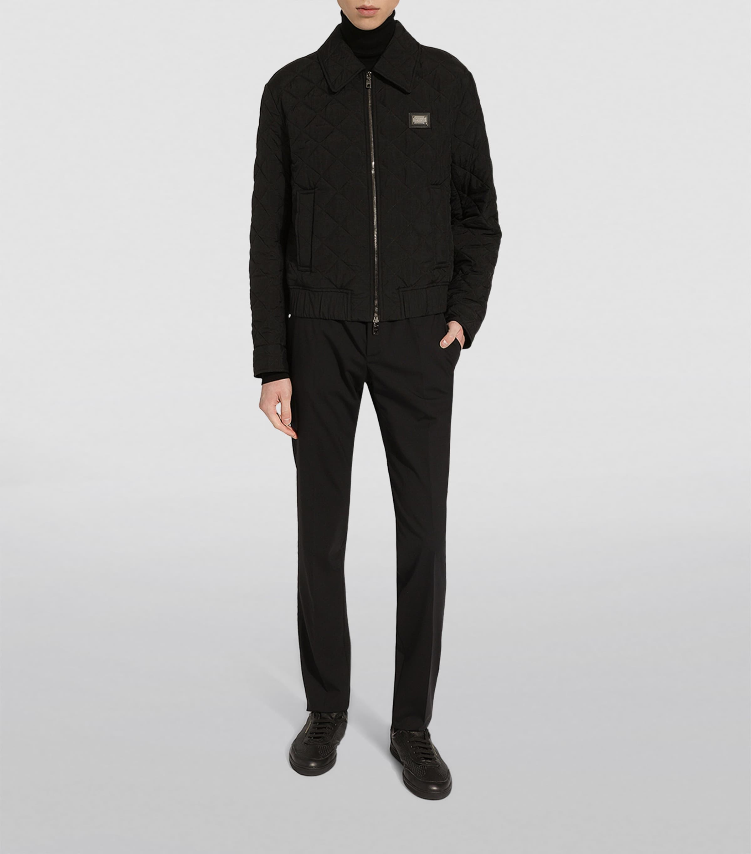 Multi Quilted Bomber Jacket