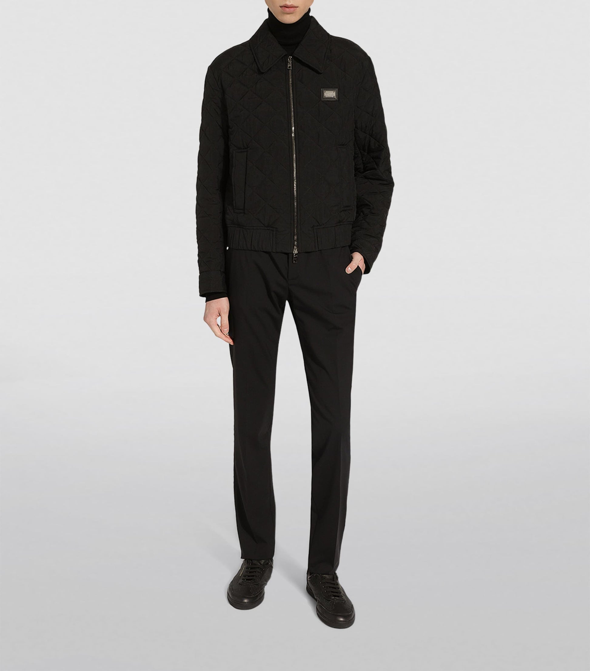 Multi Quilted Bomber Jacket