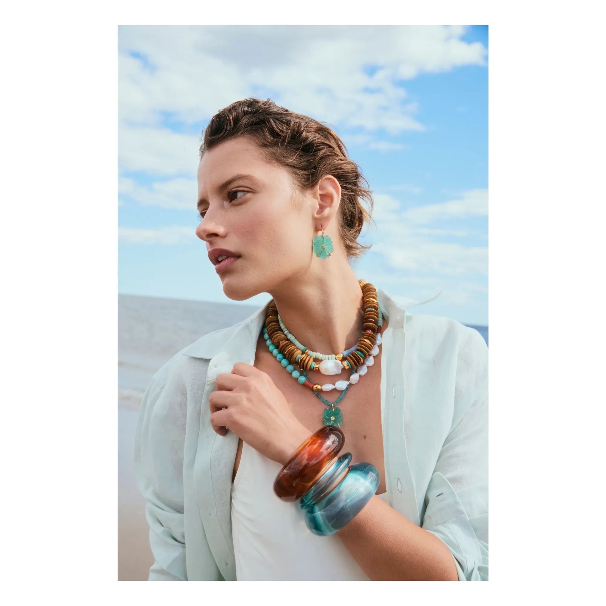 Lizzie Fortunato - Bow bracelet | Brown