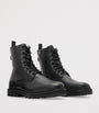 Leather Skiff Military Boots