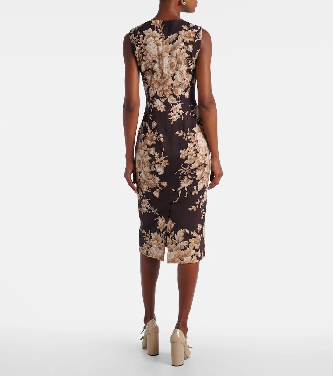 Dolce&Gabbana - Floral silk-blend charmeuse midi dress