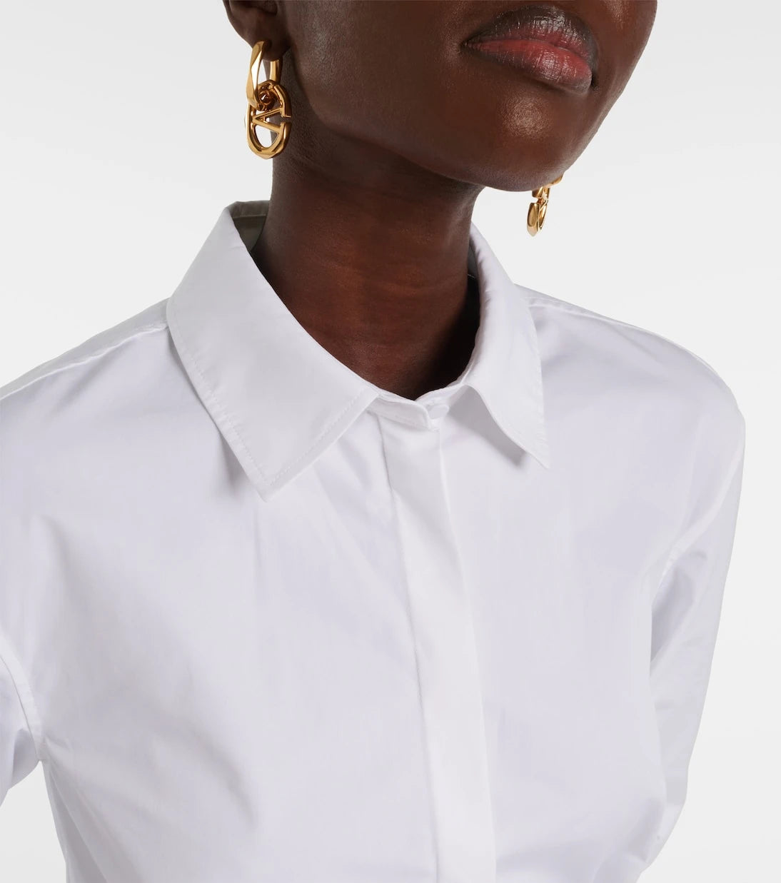 Valentino - Cotton poplin shirt dress