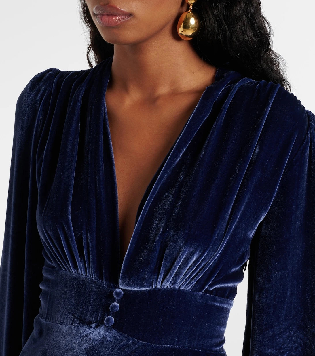 Rixo - Emery velvet maxi dress