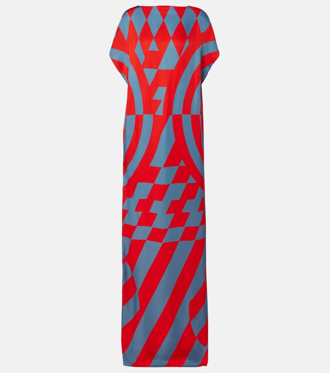 Dries Van Noten - فستان ماكسي من الساتان المطبوع