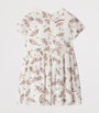 Burberry Kids White Cotton Umbrella Print Dress (3-12 Years)
