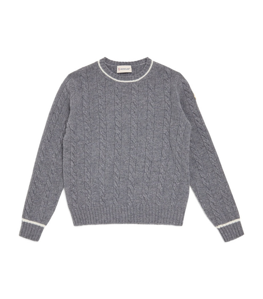 Moncler Enfant Virgin Wool Cable-Knit Sweater (8-10 Years)