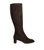 aeyde Brown Suede Mary Knee-High Boots 45