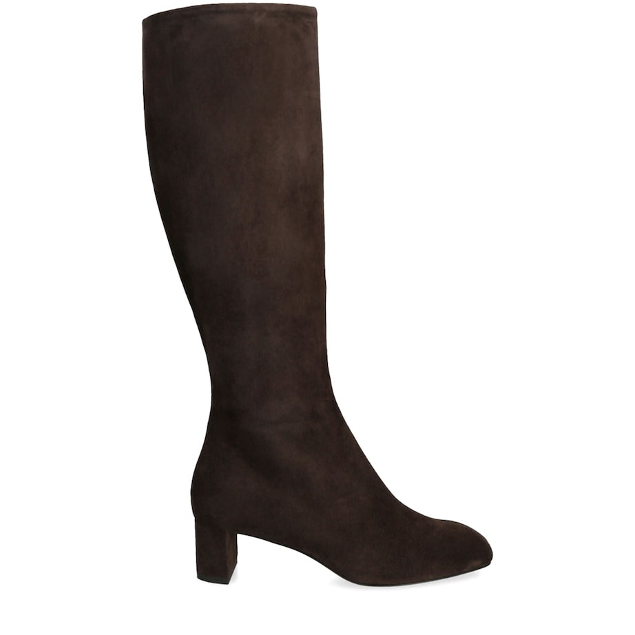 aeyde Brown Suede Mary Knee-High Boots 45