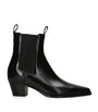 Black Leather The City Ankle Boots 50