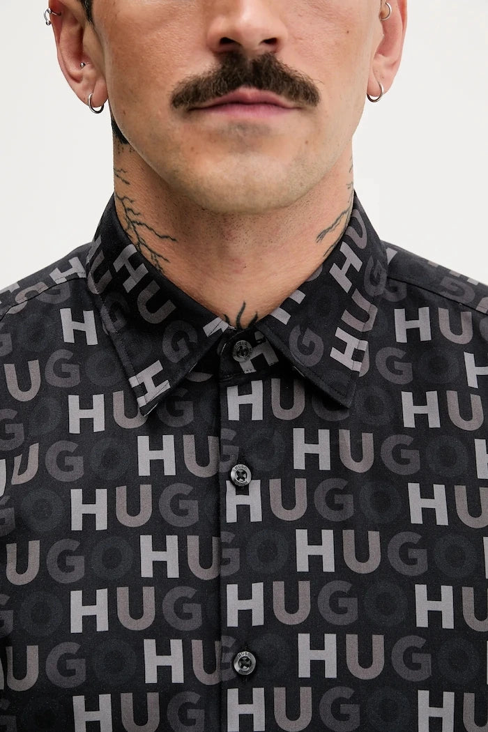 Памучна риза HUGO Ermo
