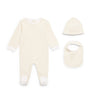 Balmain Kids All-In-One, Bib and Hat Set (3-9 Months)