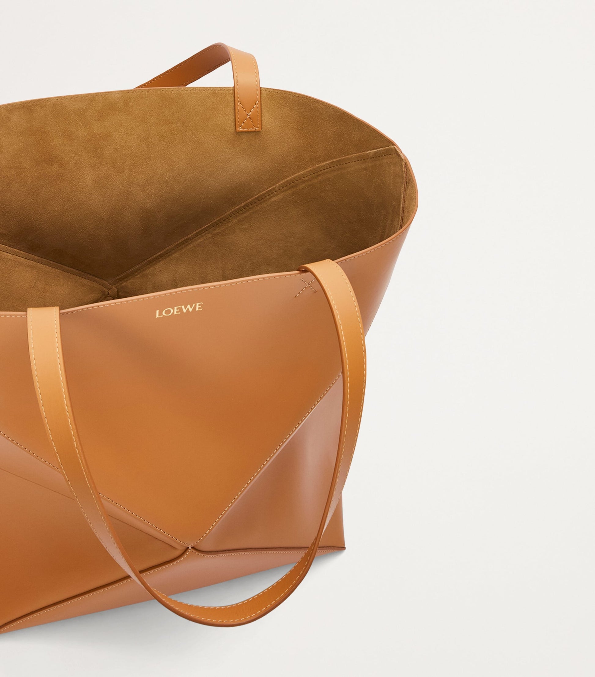LOEWE XL Leather Puzzle Fold Tote Bag