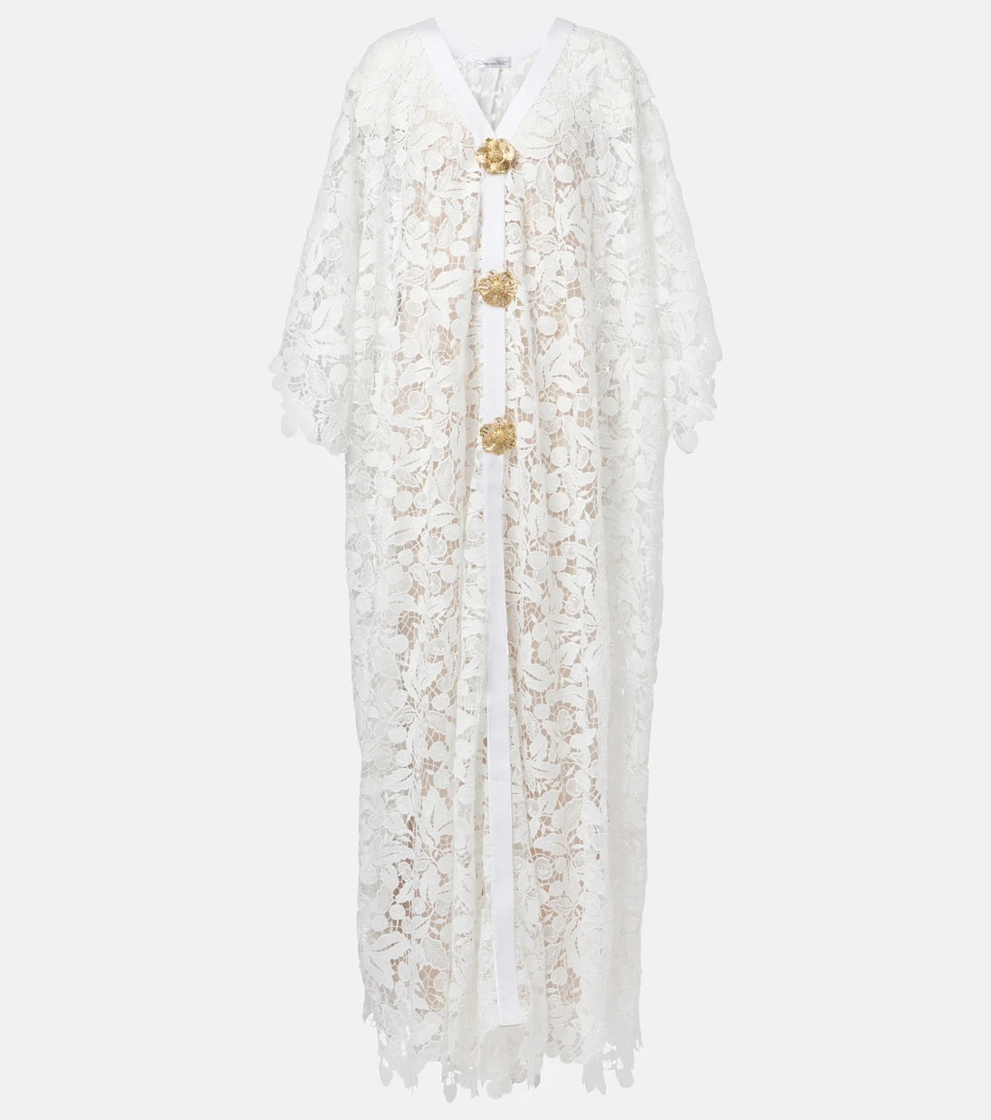 Oscar de la Renta - Lace guipure maxi dress