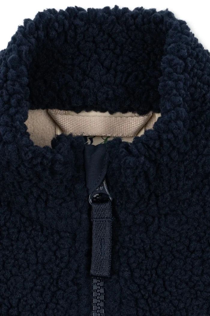 Çocuklar için polar yelek JODY SOLID TEDDY VEST GRS