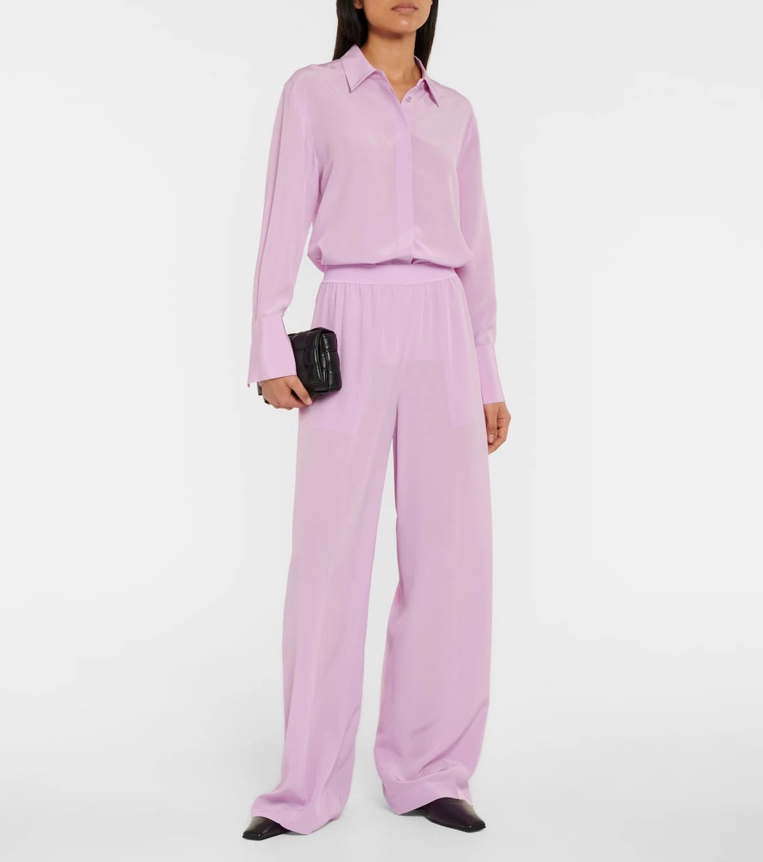 Joseph - Hulin silk crêpe wide-leg pants