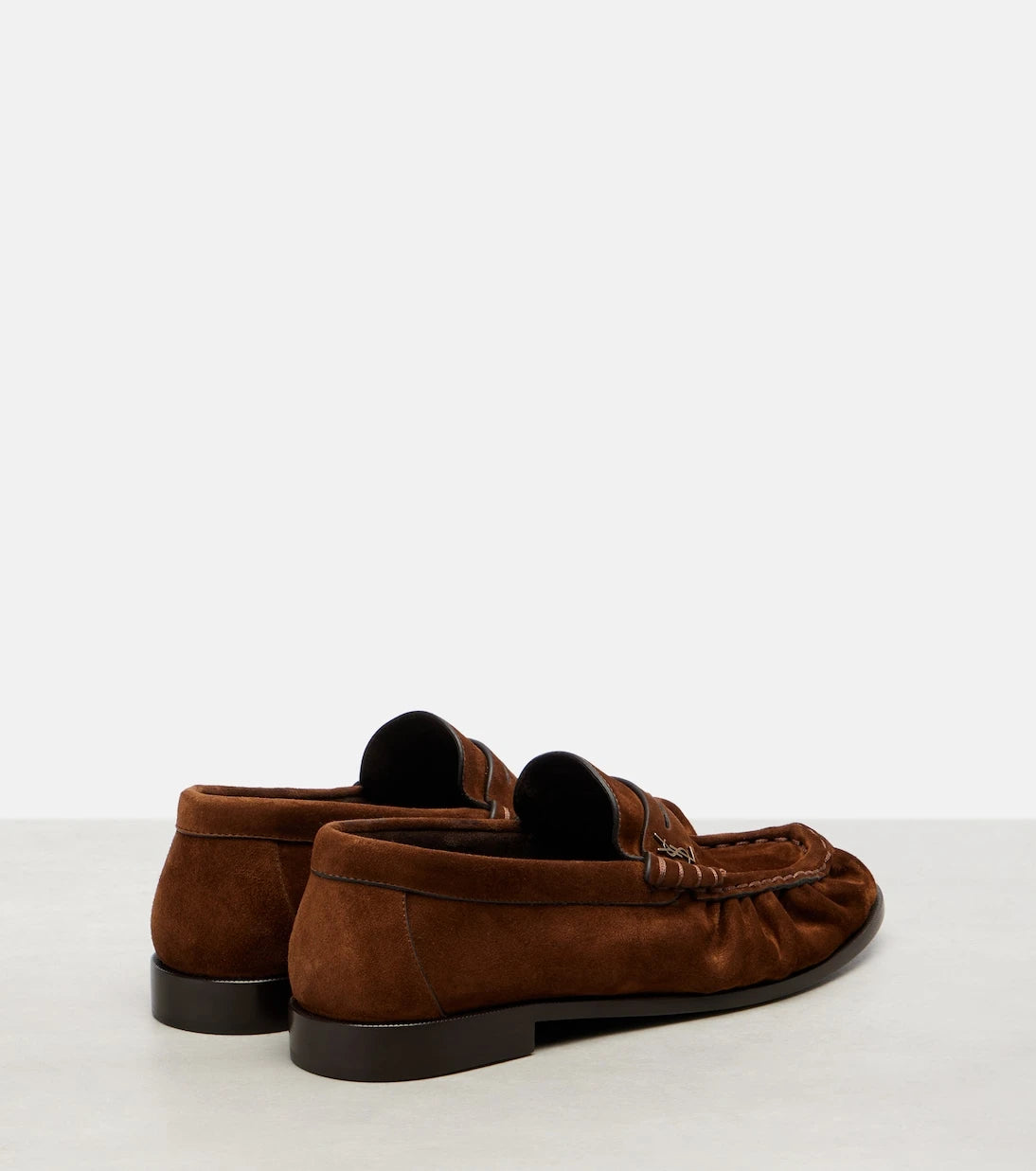 Saint Laurent - Le Loafer suede penny loafers