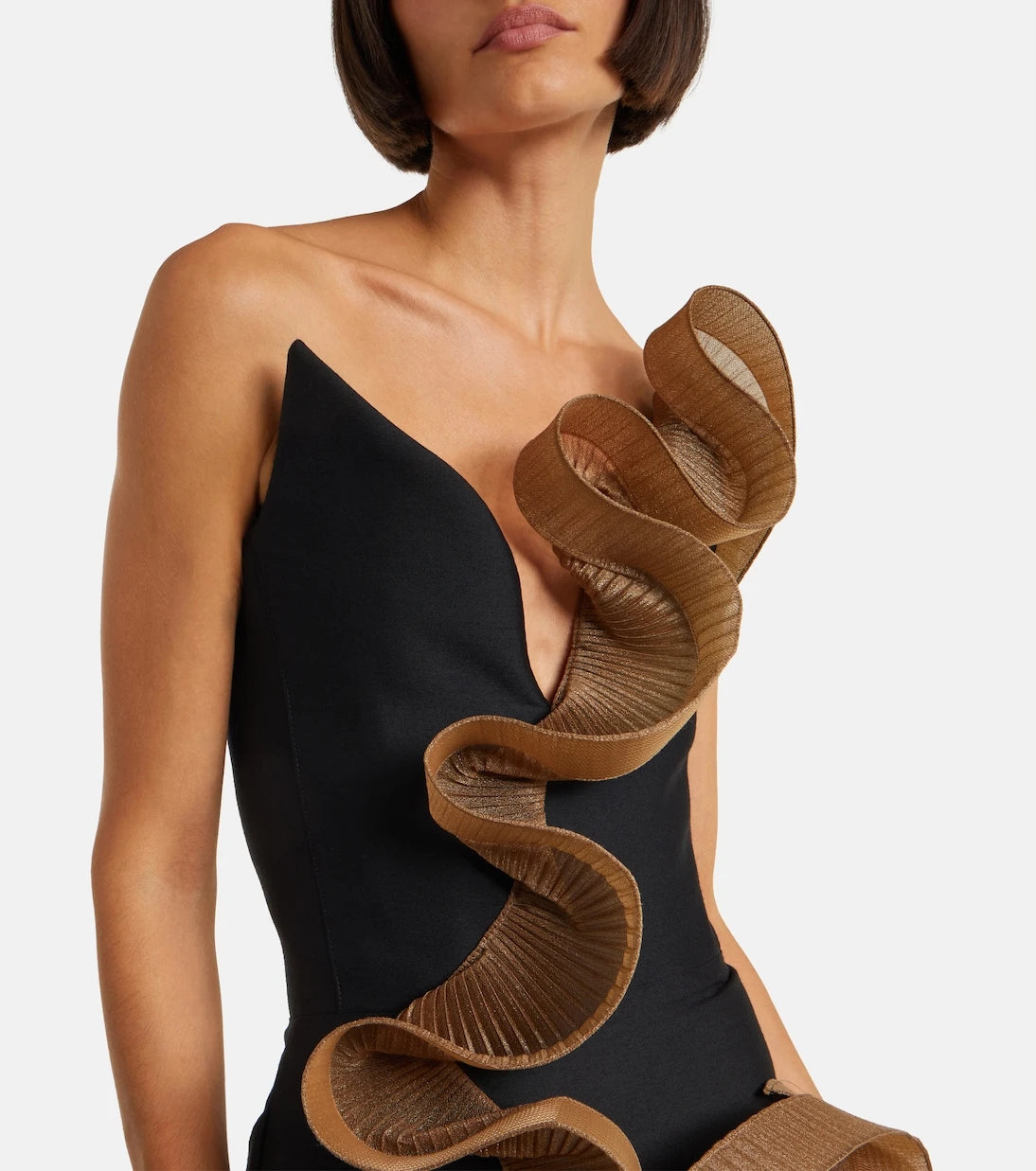 Maticevski - Explode ruffled wool and silk gown