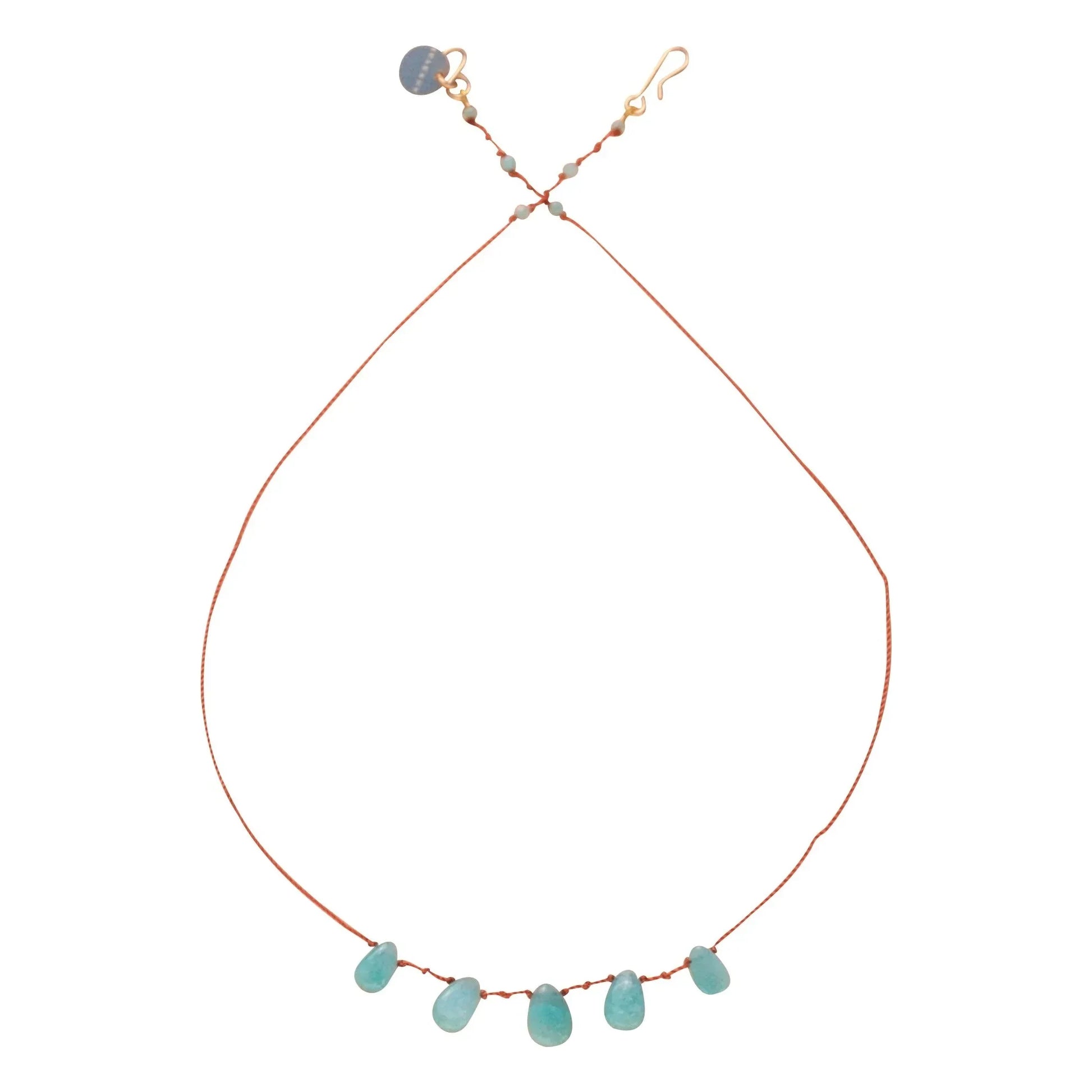 Ivarene - Necklace 5 Drops | Amazonite