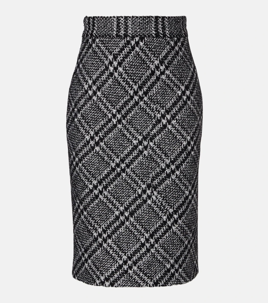Dolce&Gabbana - Checked wool-blend miniskirt