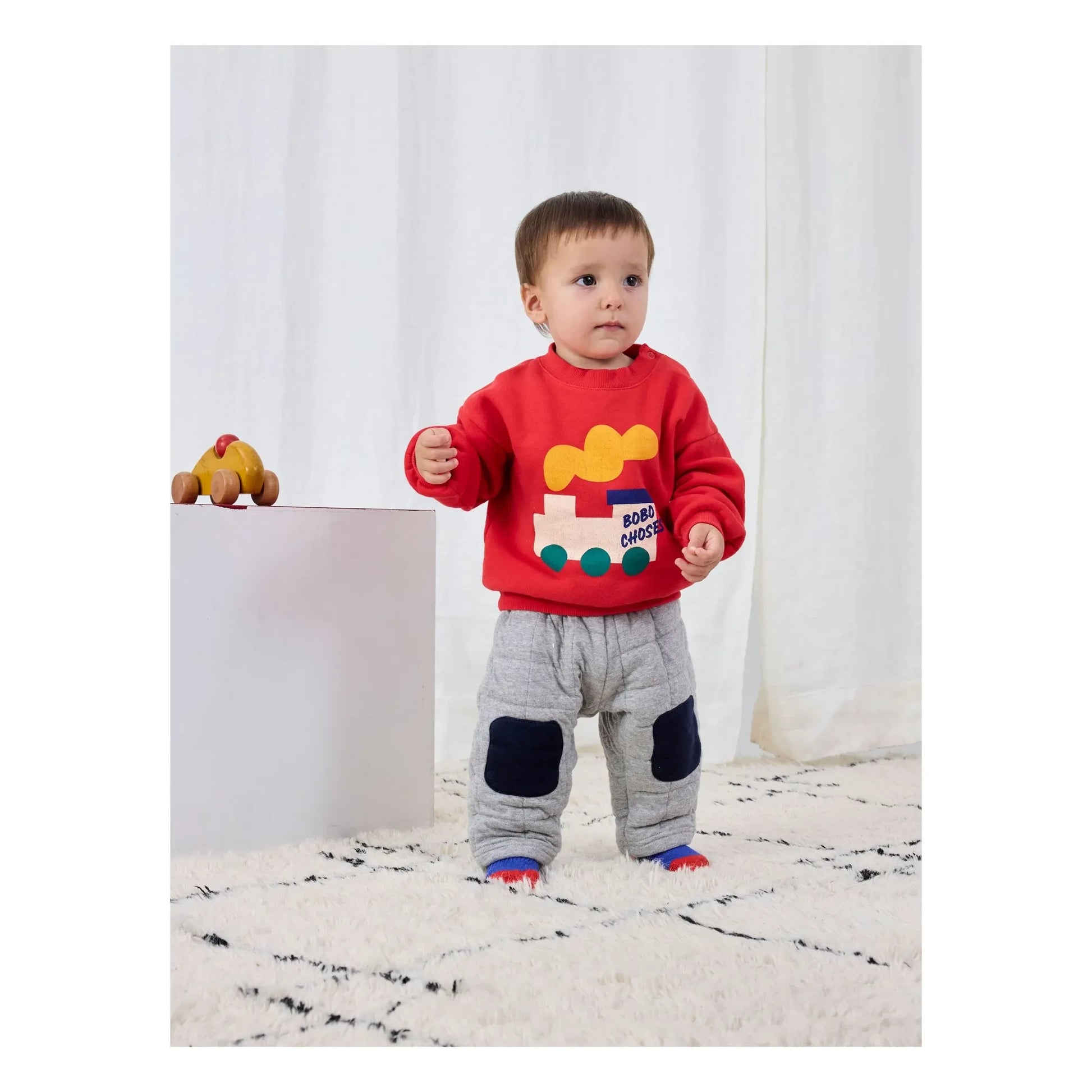 Bobo Choses - Quilted jogger | Heather grey