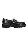 Valentino Garavani Black Leather Rockstud Loafers 50