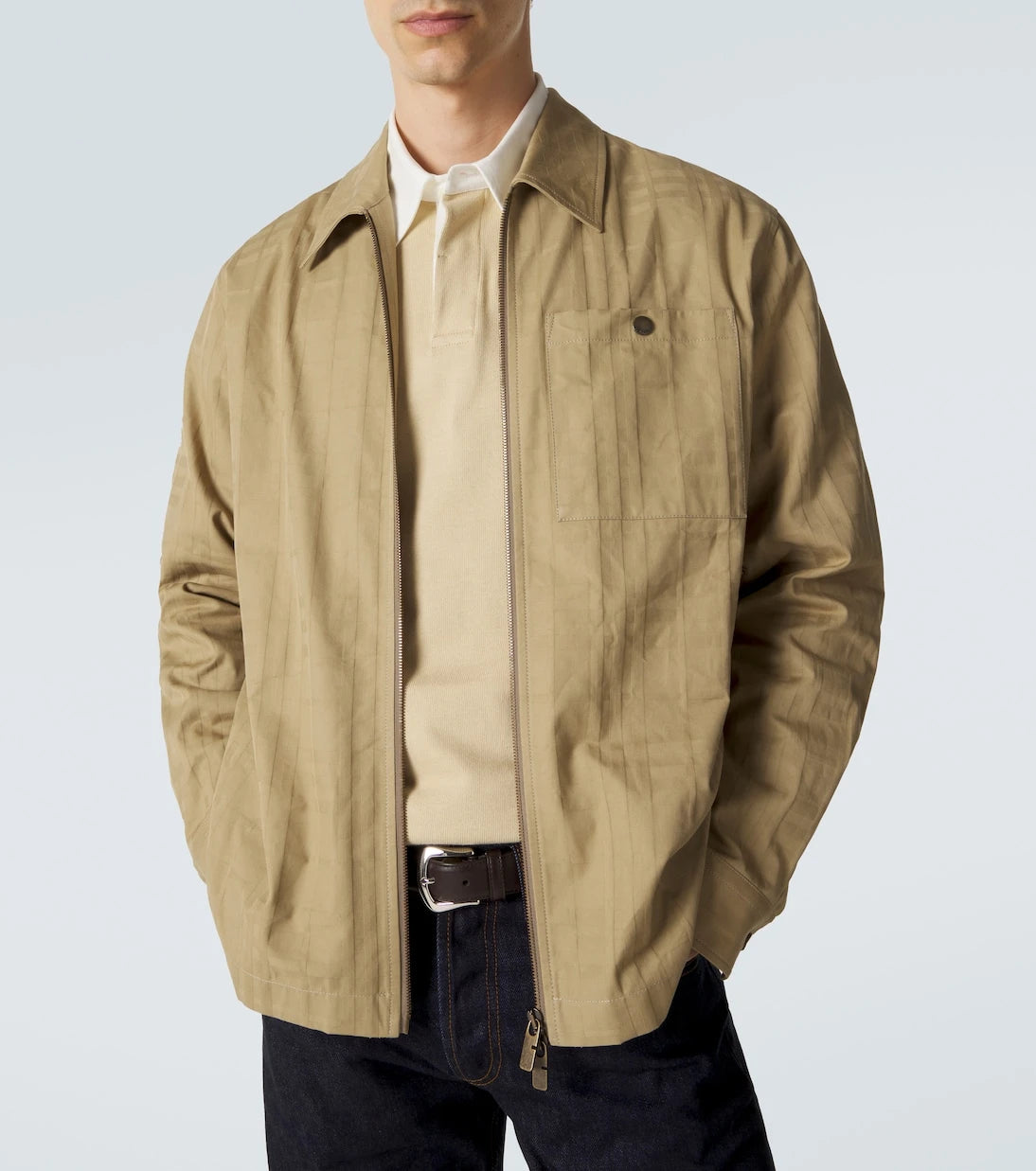 Burberry - سترة قطنية كاروهات من Burberry