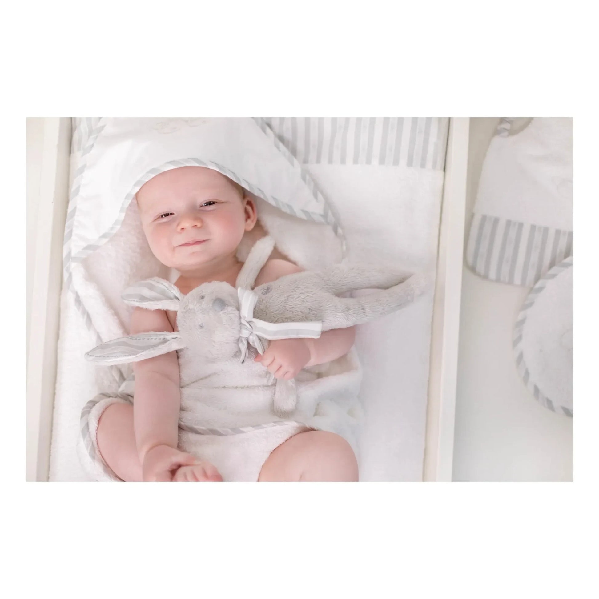 Tartine et Chocolat - Augustin Super Soft Bunny Comforter | Light grey