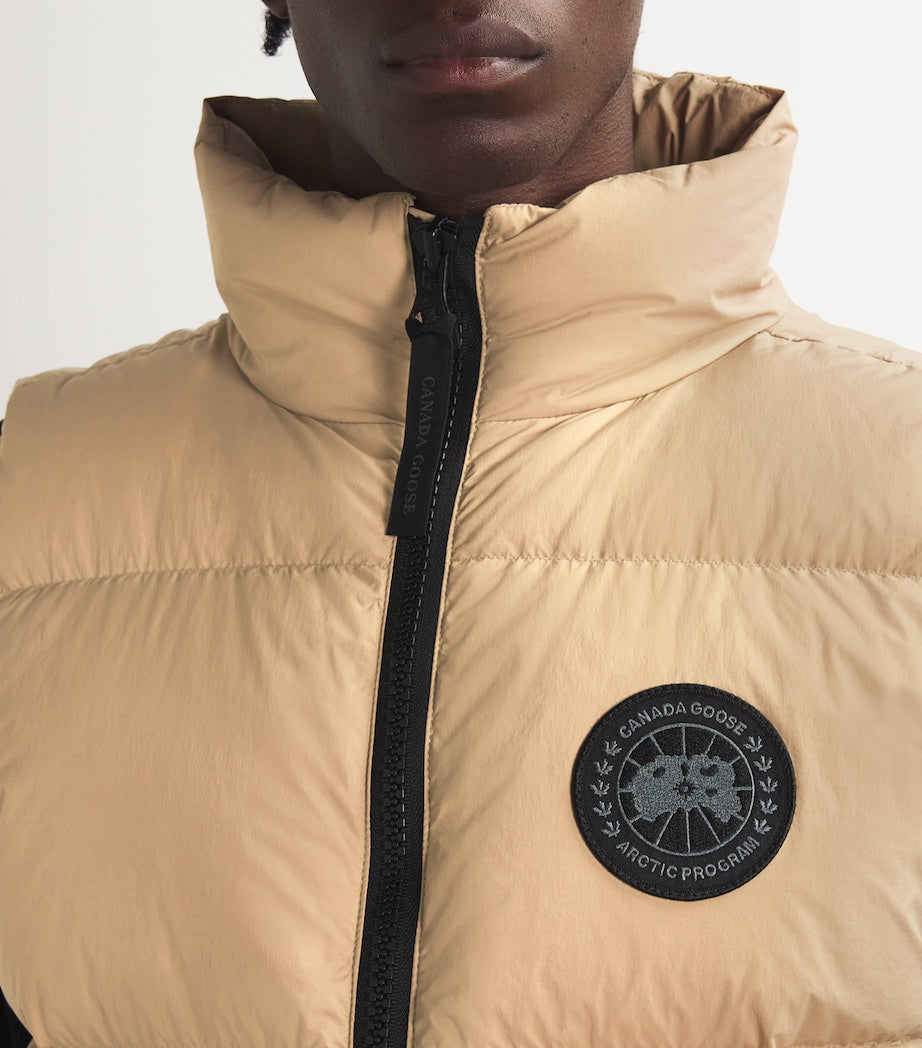 Canada Goose Beige Down Lawrence Puffer Gilet