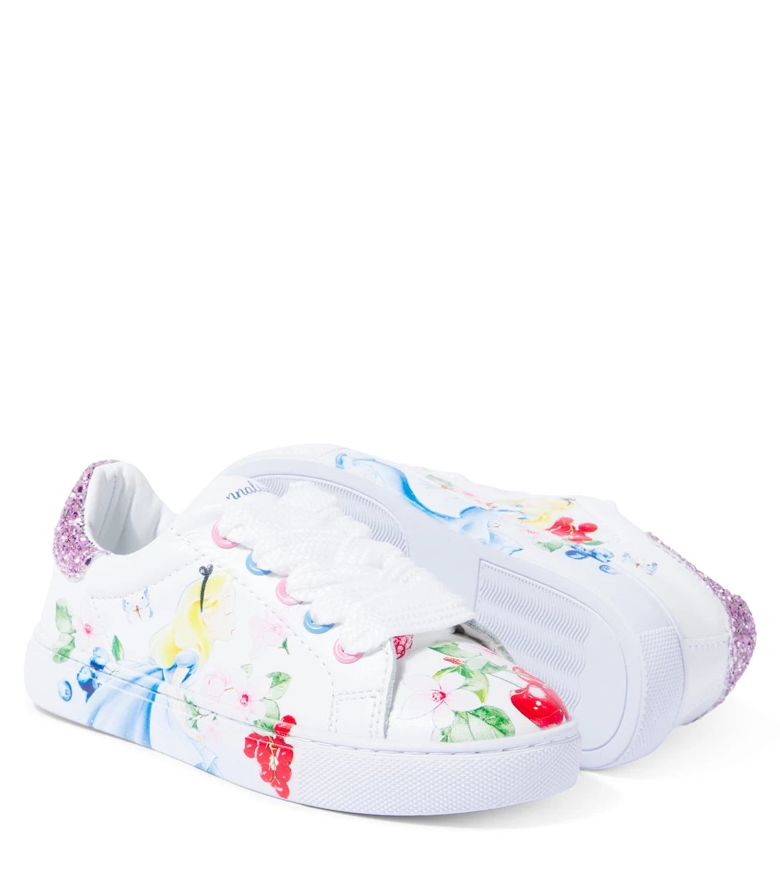 Monnalisa - x Disney® printed leather sneakers