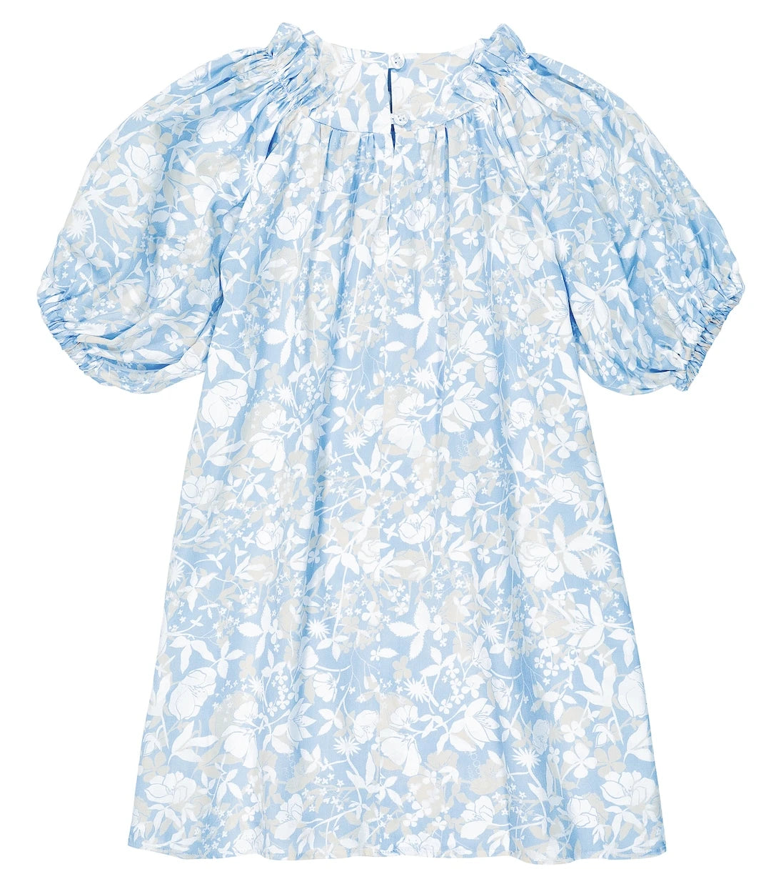Paade Mode - Balloon-sleeve floral cotton dress