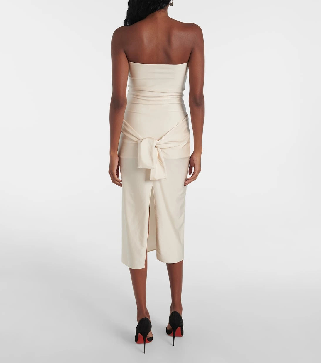 Coperni - Gala tie-front jersey midi dress