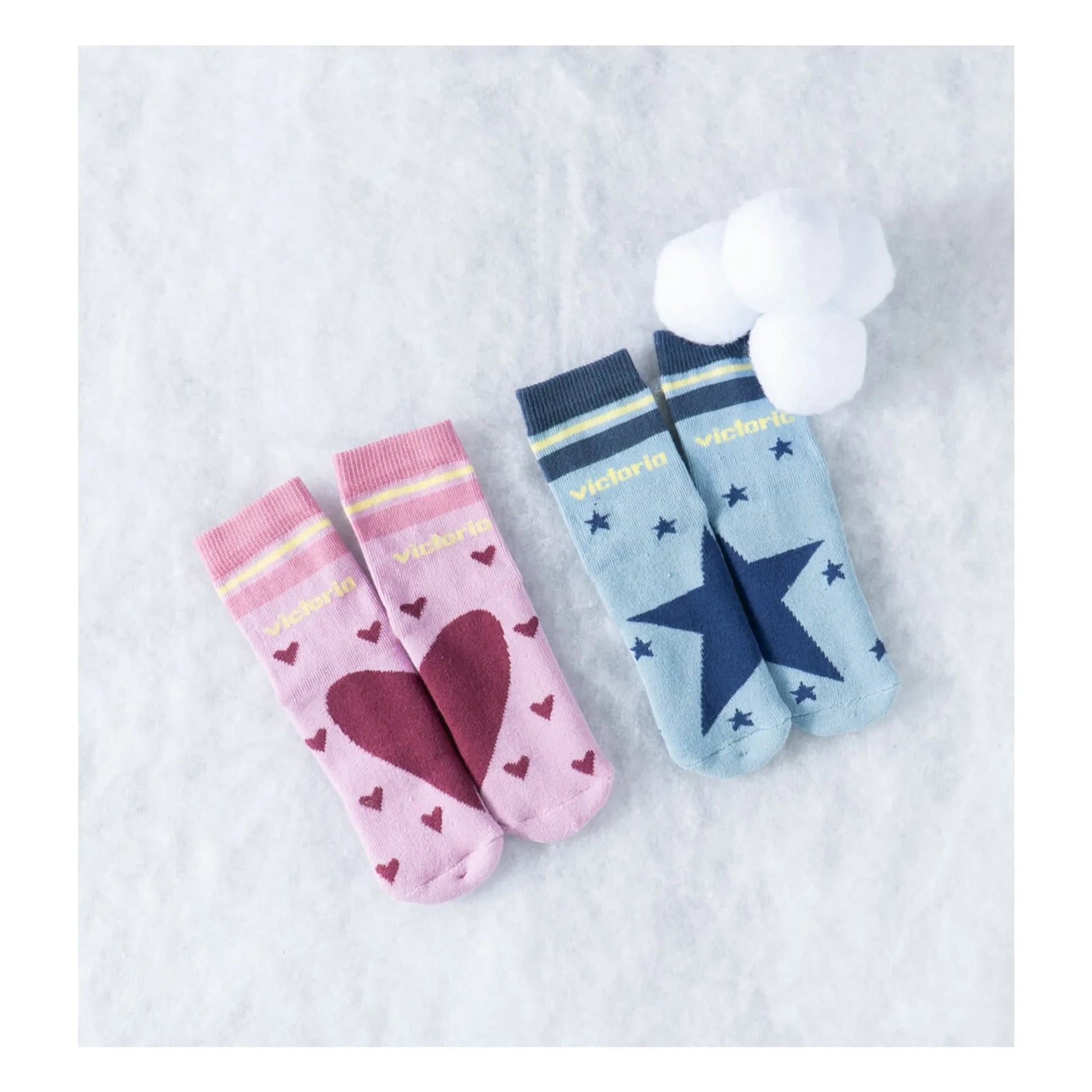 Victoria - Heart socks | Pink